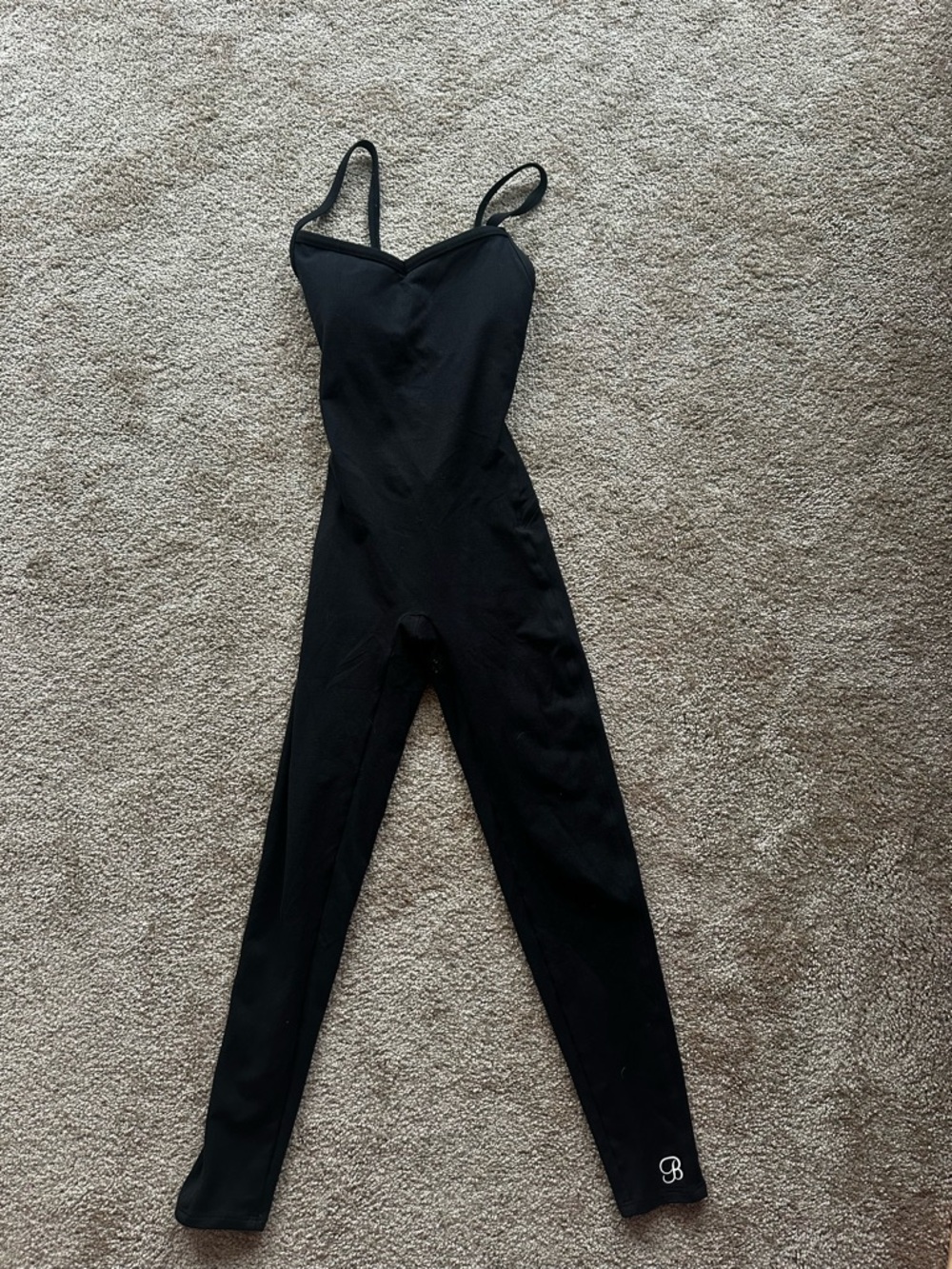 Bombshell Sportswear Black Full-Length Spaghetti Strap Jumpsuit